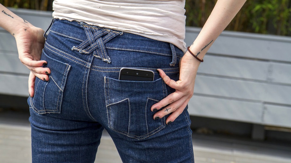 Giant Smartphones in Skinny Jeans: A Photoshoot