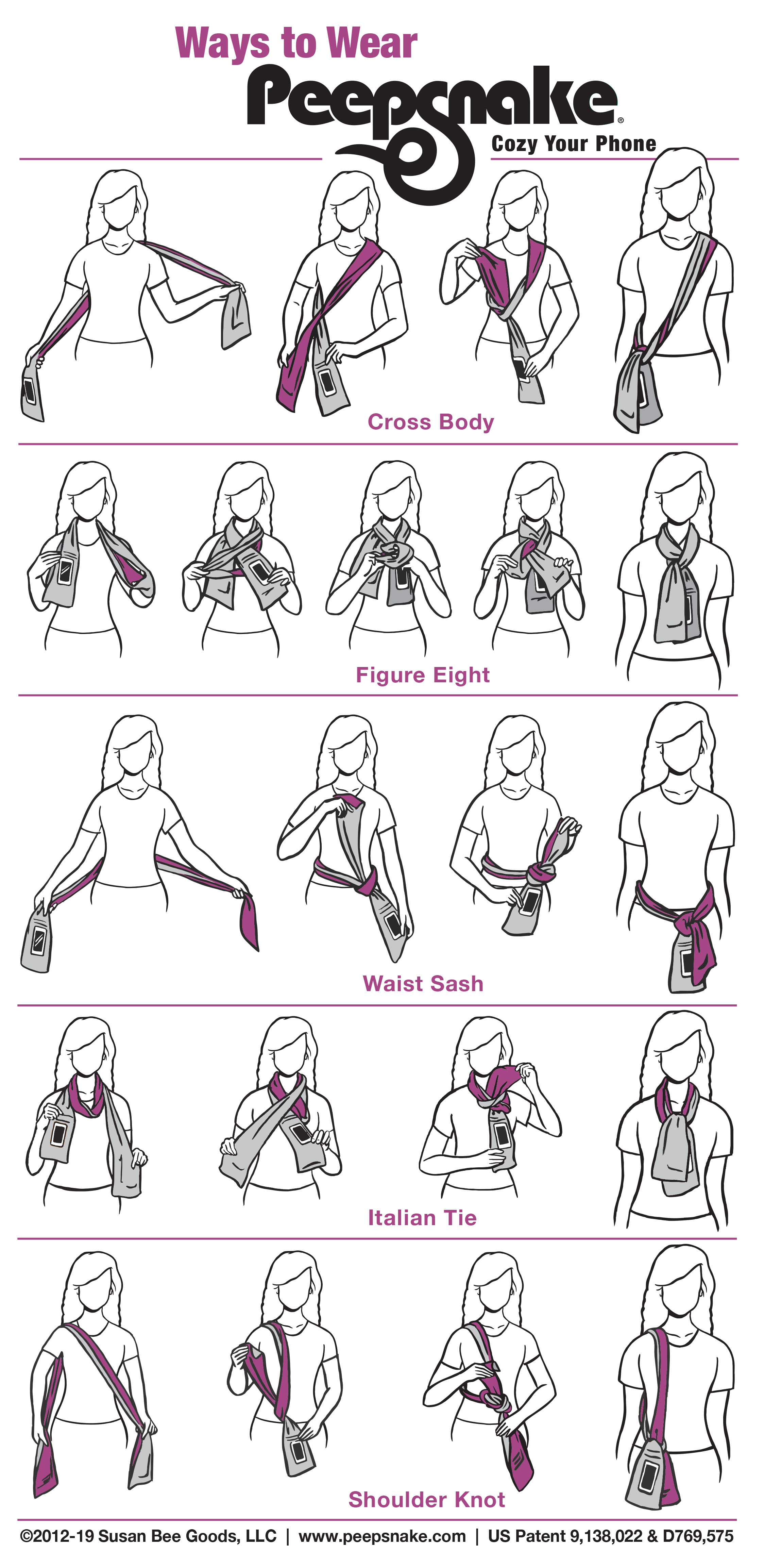 Ways to Wear Peepsnake 